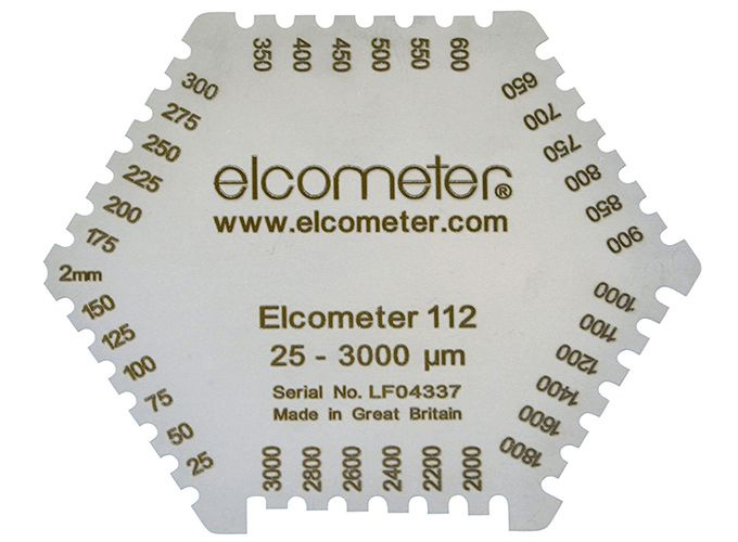 Elcometer 112 Hexagonal Wet Film Combs (25 - 3,000μm)